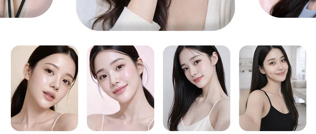 여성 모델 프로필 사진들