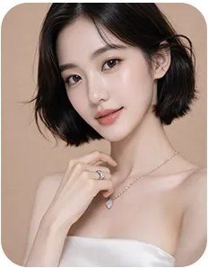 단발머리 여성 프로필