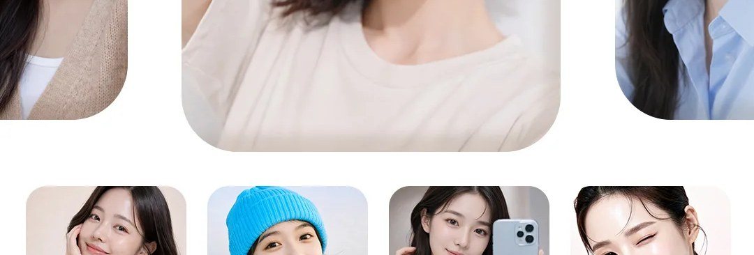 인물 사진 그리드