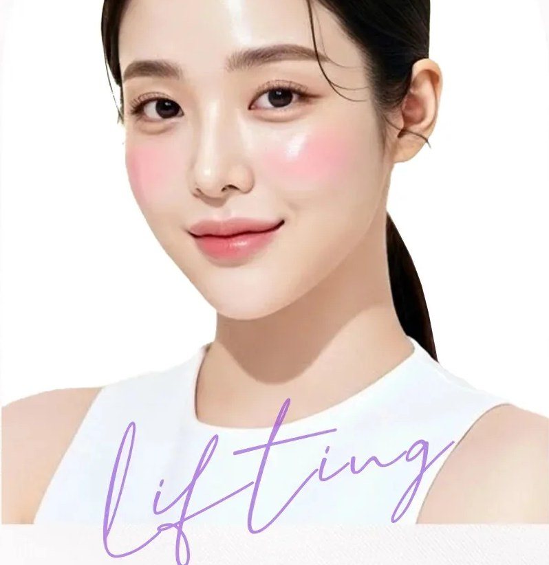 리프팅 시술 모델 여성의 얼굴