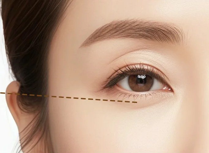 눈 부위 여성 얼굴 클로즈업 사진