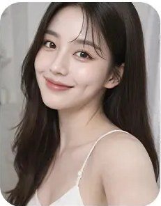 보조개를 보이며 미소 짓는 여성 프로필 사진