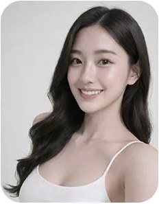 웨이브 머리의 여성 모델 프로필 사진